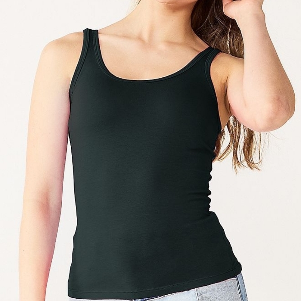 SO double scoopneck tank top